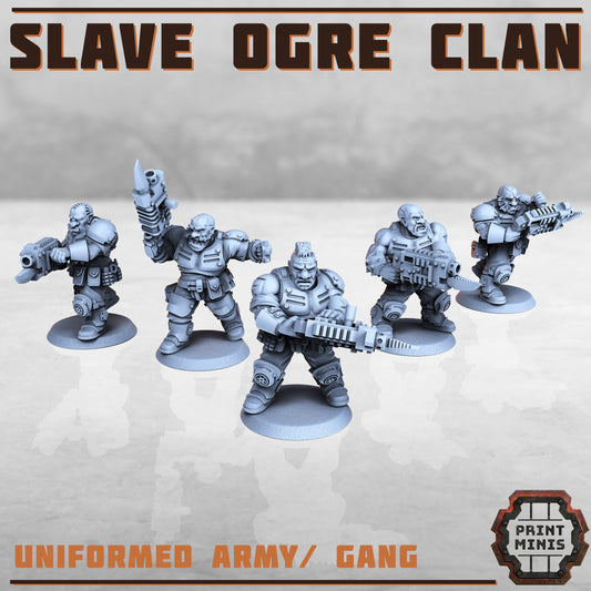 Slave Ogre Clan (5 Variants Available) - Print Minis