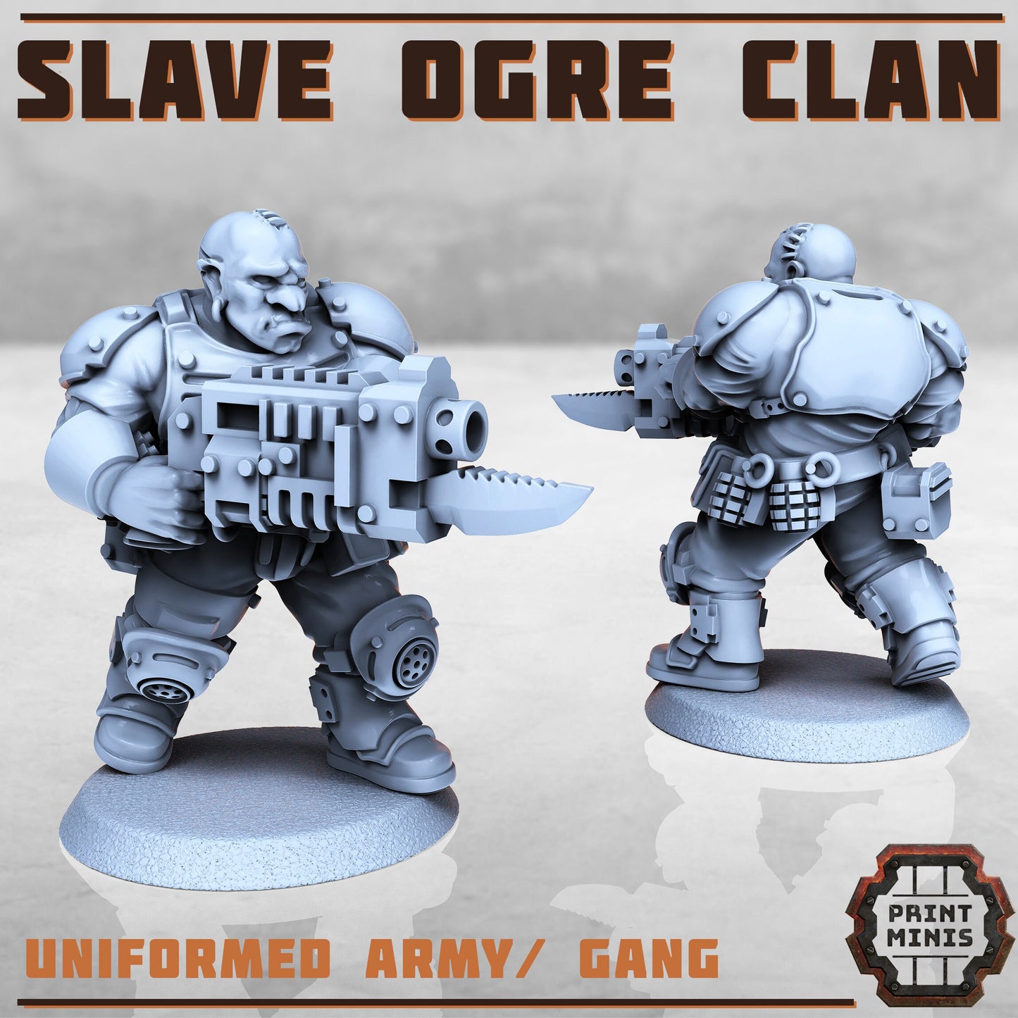 Slave Ogre Clan (5 Variants Available) - Print Minis