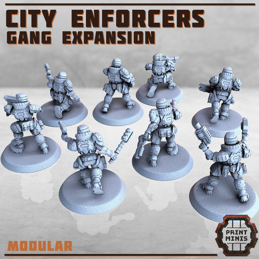 City Enforcers - Watch Gang (8 Variants Available) - Print Minis