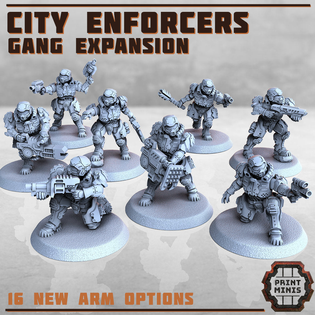 City Enforcers - Watch Gang (8 Variants Available) - Print Minis