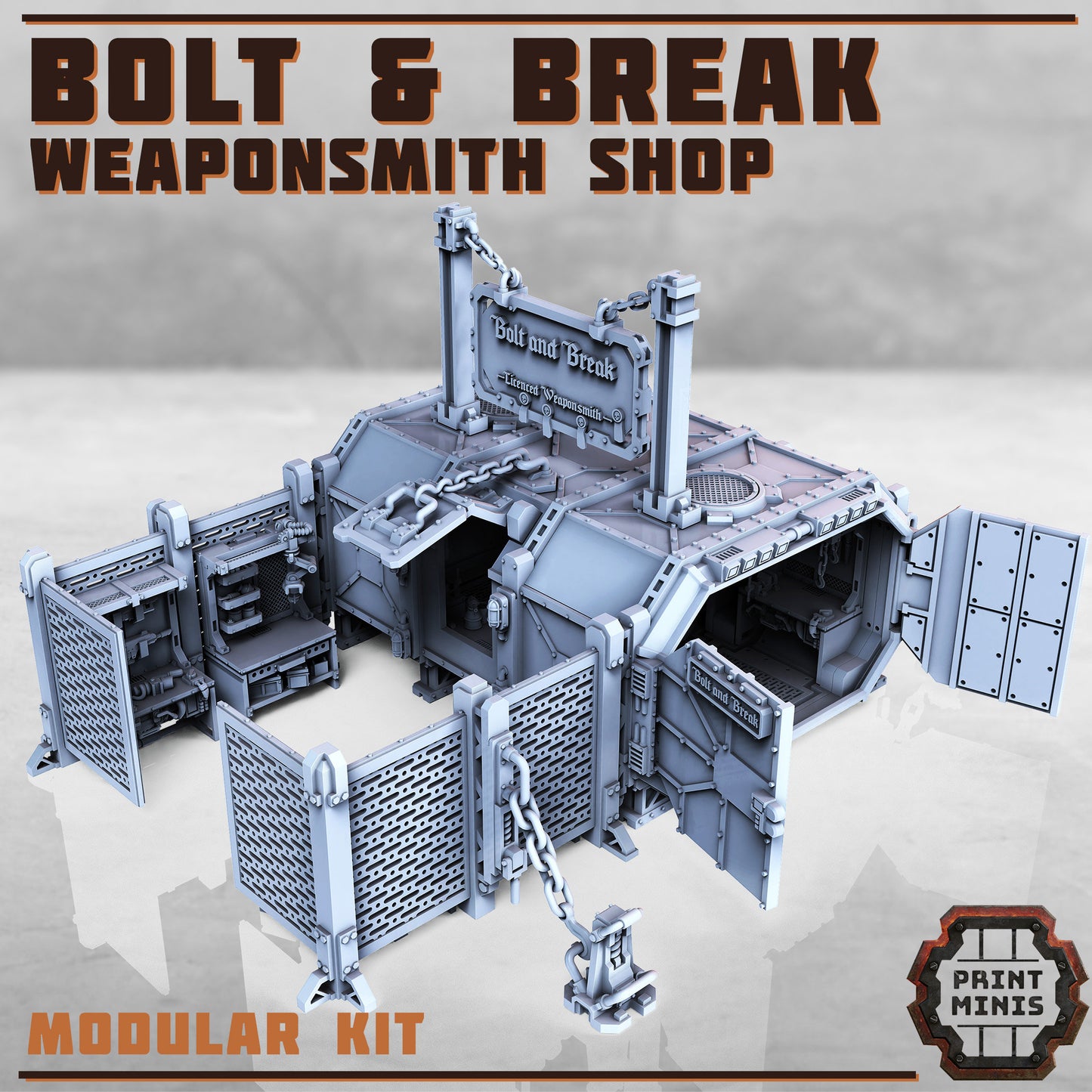 Weaponsmith Shop, Modular Terrain Kit - Print Minis