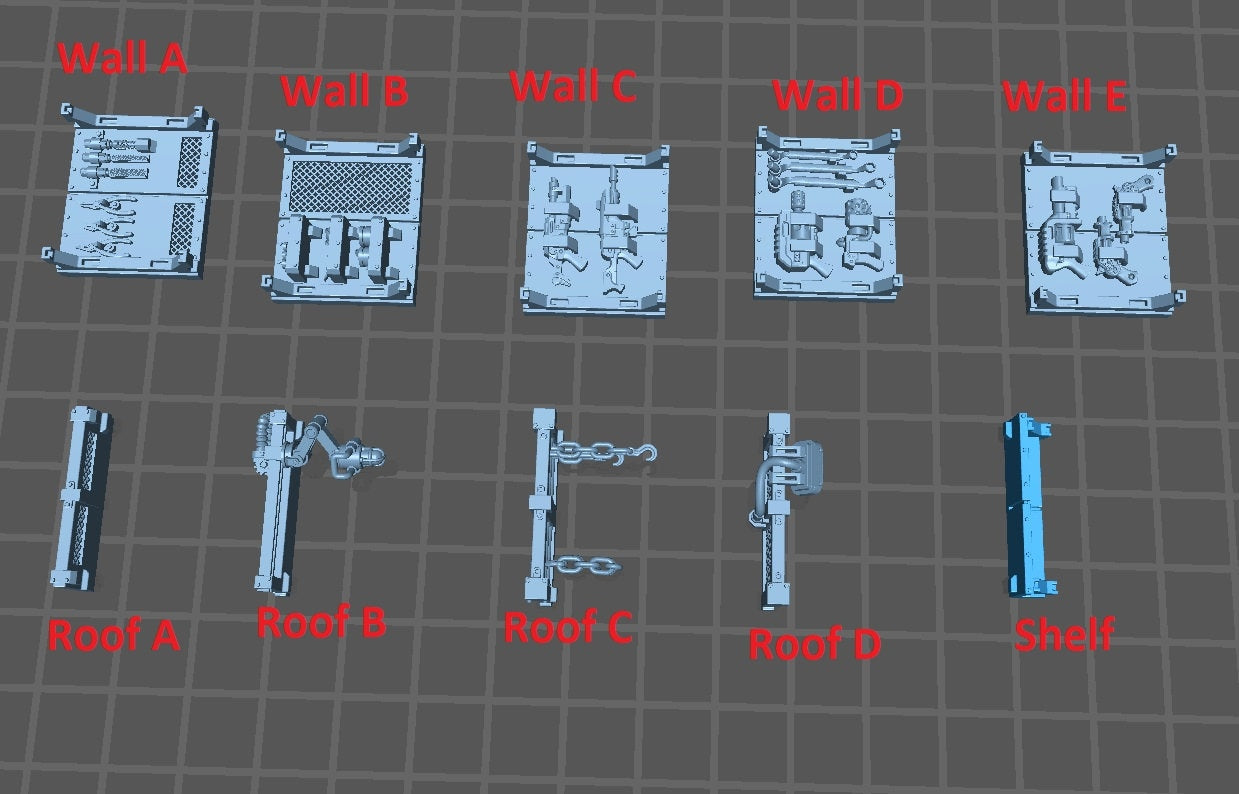 Weaponsmith Shop, Modular Terrain Kit - Print Minis