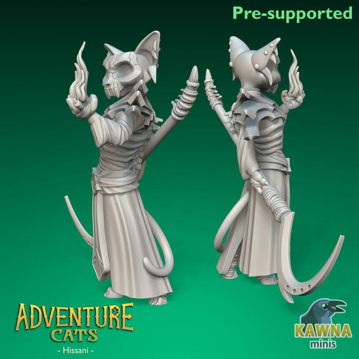 Hissani Warlock (2 Variants Available) - Kawna Minis