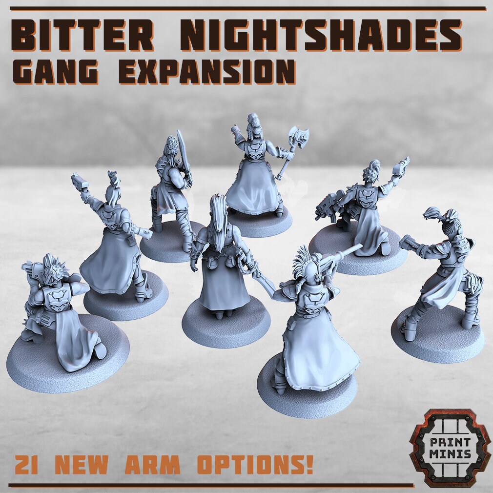 Bitter Nightshades Gang 3 - Modular Kit - Print Minis