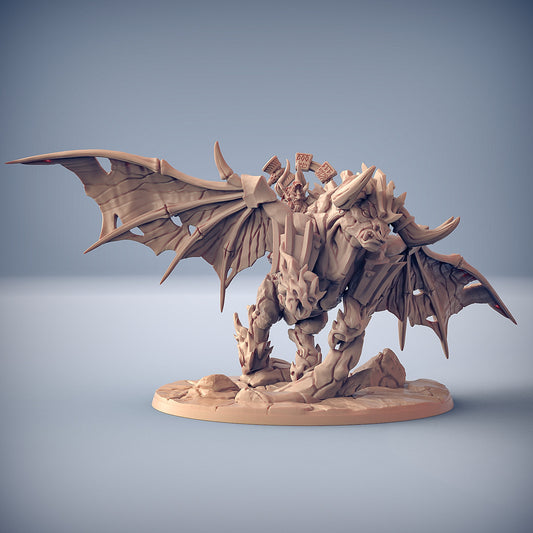 Runakk Forgemaster riding a Firebrand - Artisan Guild