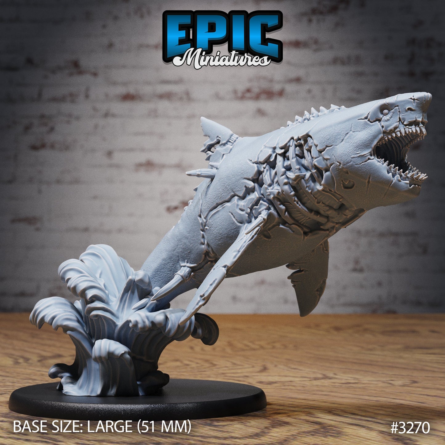 Zombie Shark (5 Variants Available) - Epic Miniatures