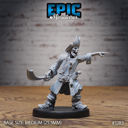 Undead Pirate Crew, Set 1 (4 Variants Available) - Epic Miniatures