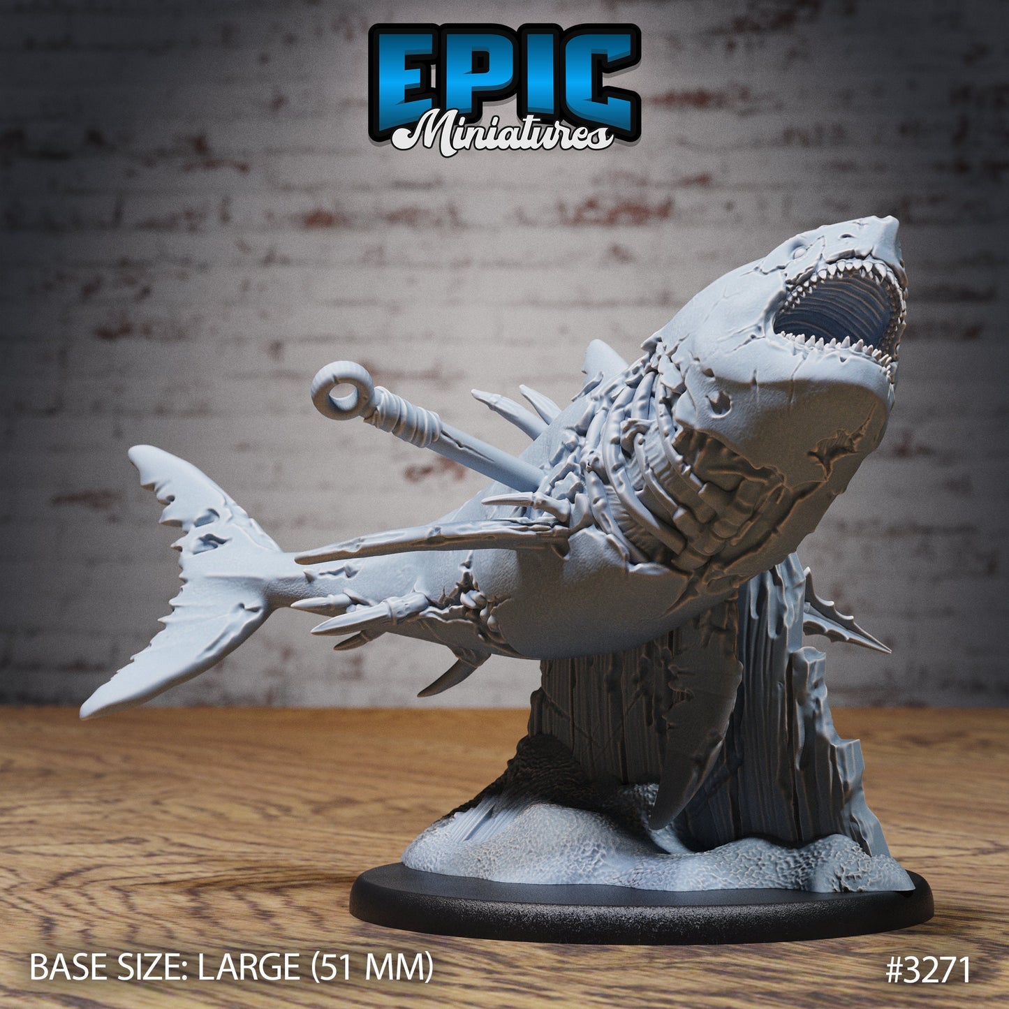 Zombie Shark (5 Variants Available) - Epic Miniatures