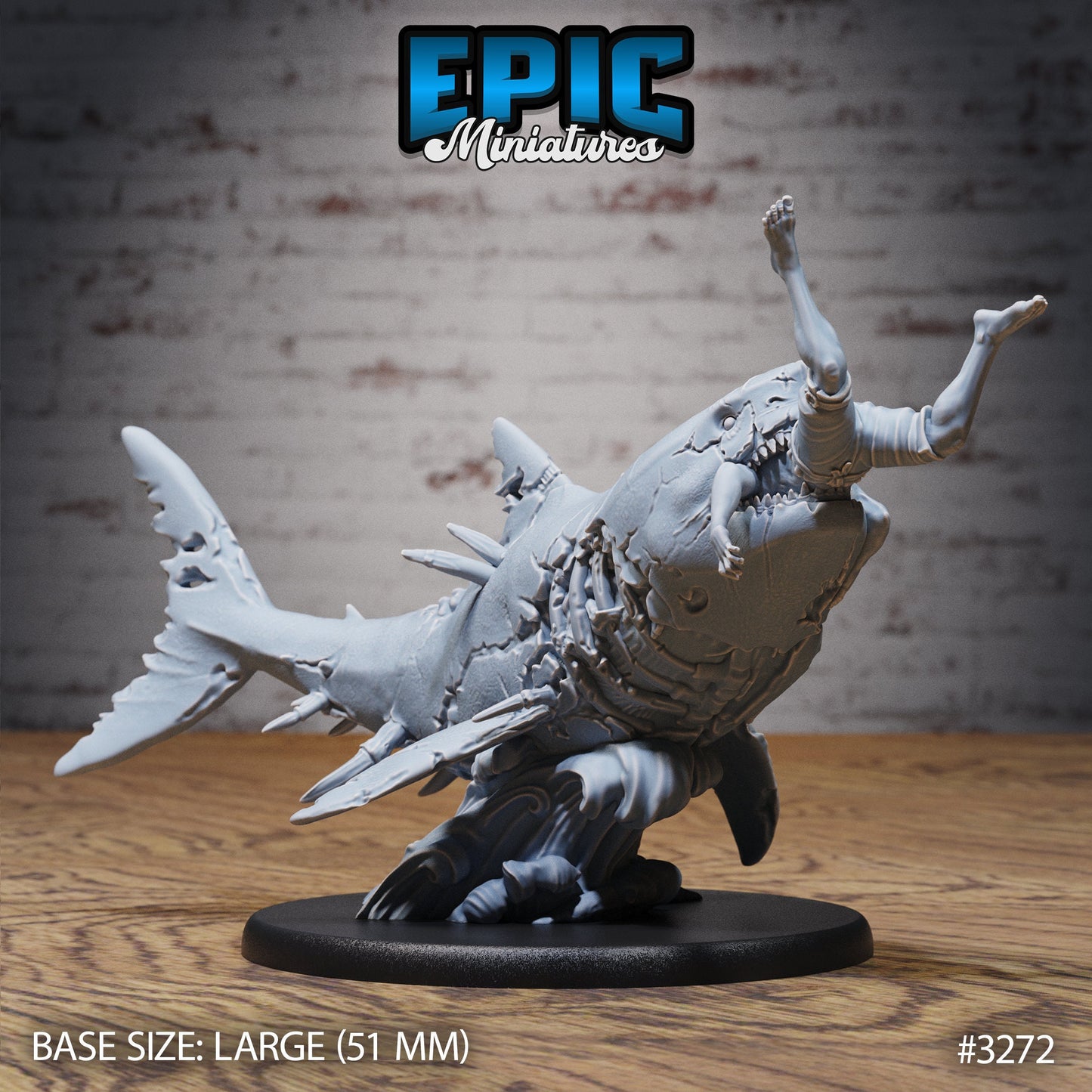 Zombie Shark (5 Variants Available) - Epic Miniatures