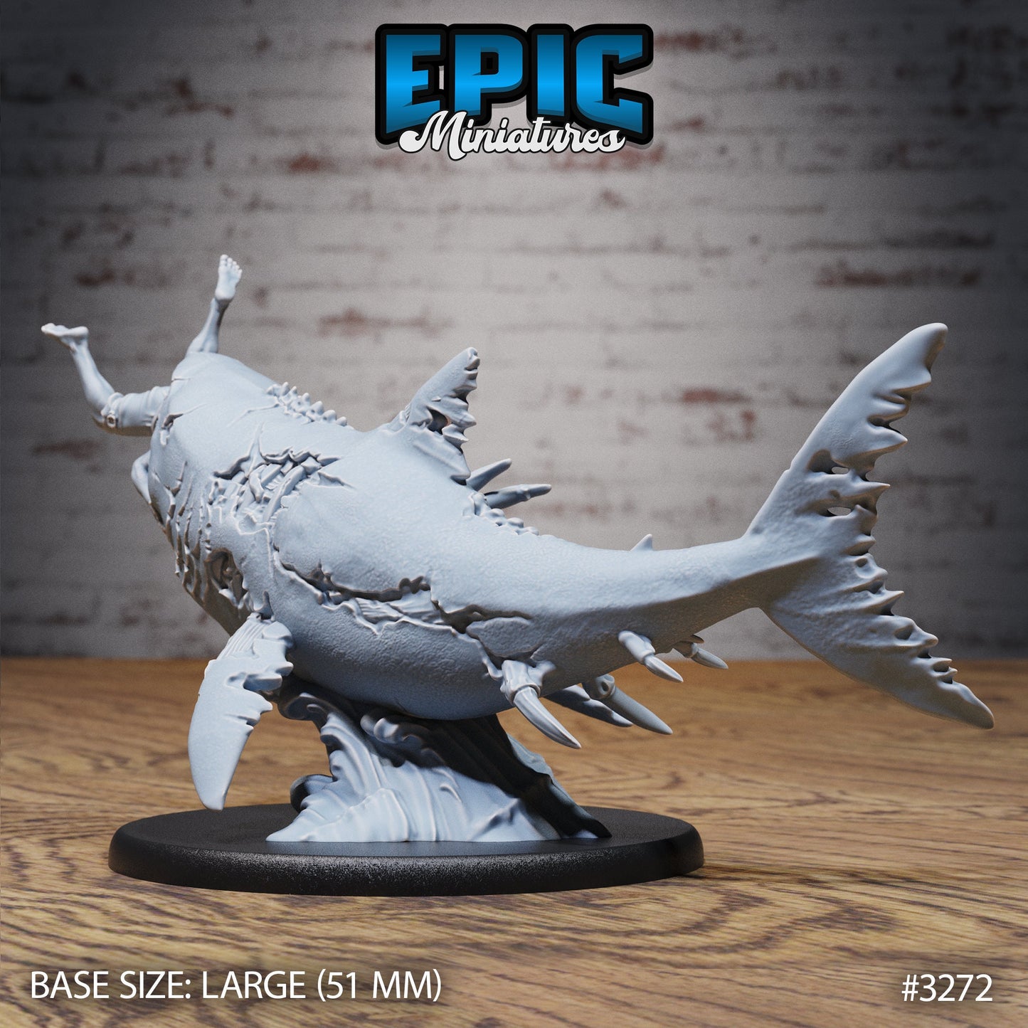 Zombie Shark (5 Variants Available) - Epic Miniatures