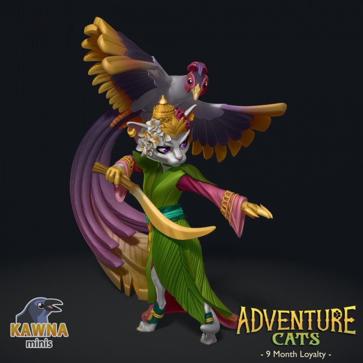 Meowlia Moonpaw and Duskwing (2 Variants Available) - Kawna Minis