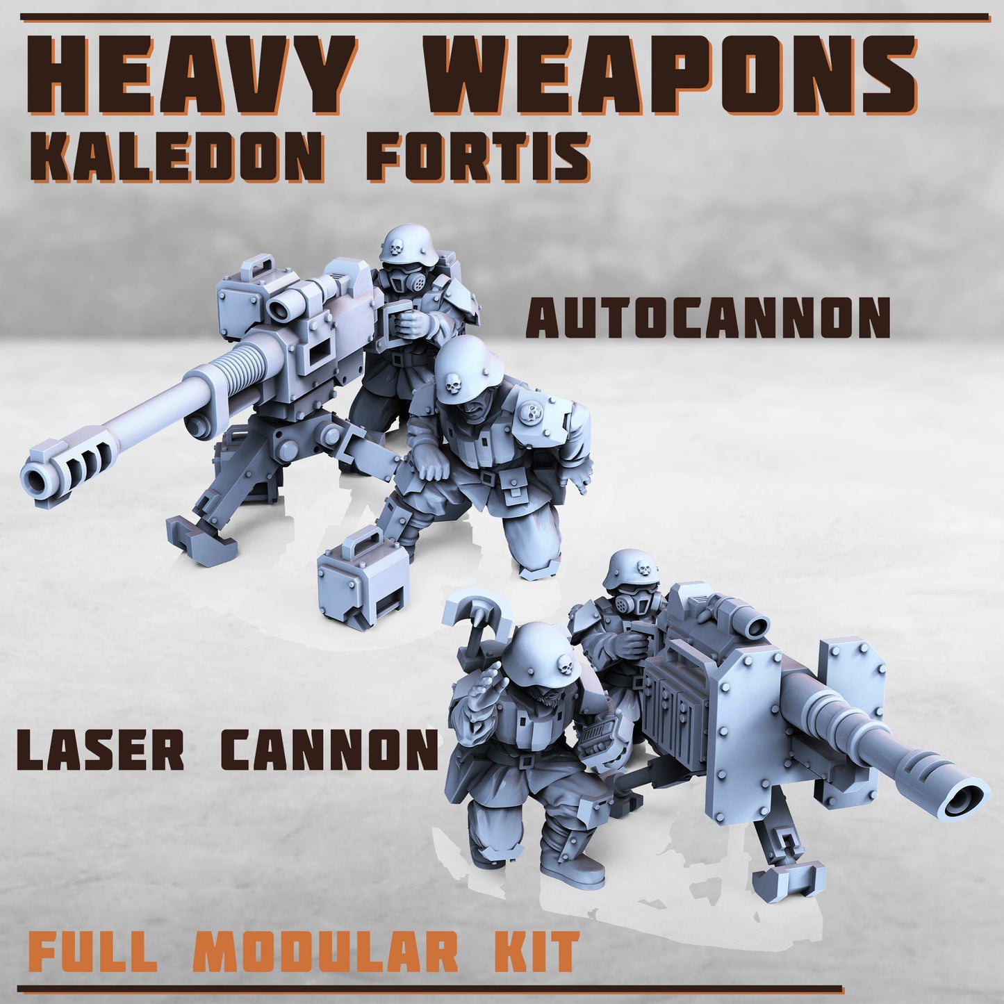 Heavy Weapons Troops (10 Variants Available) - Print Minis