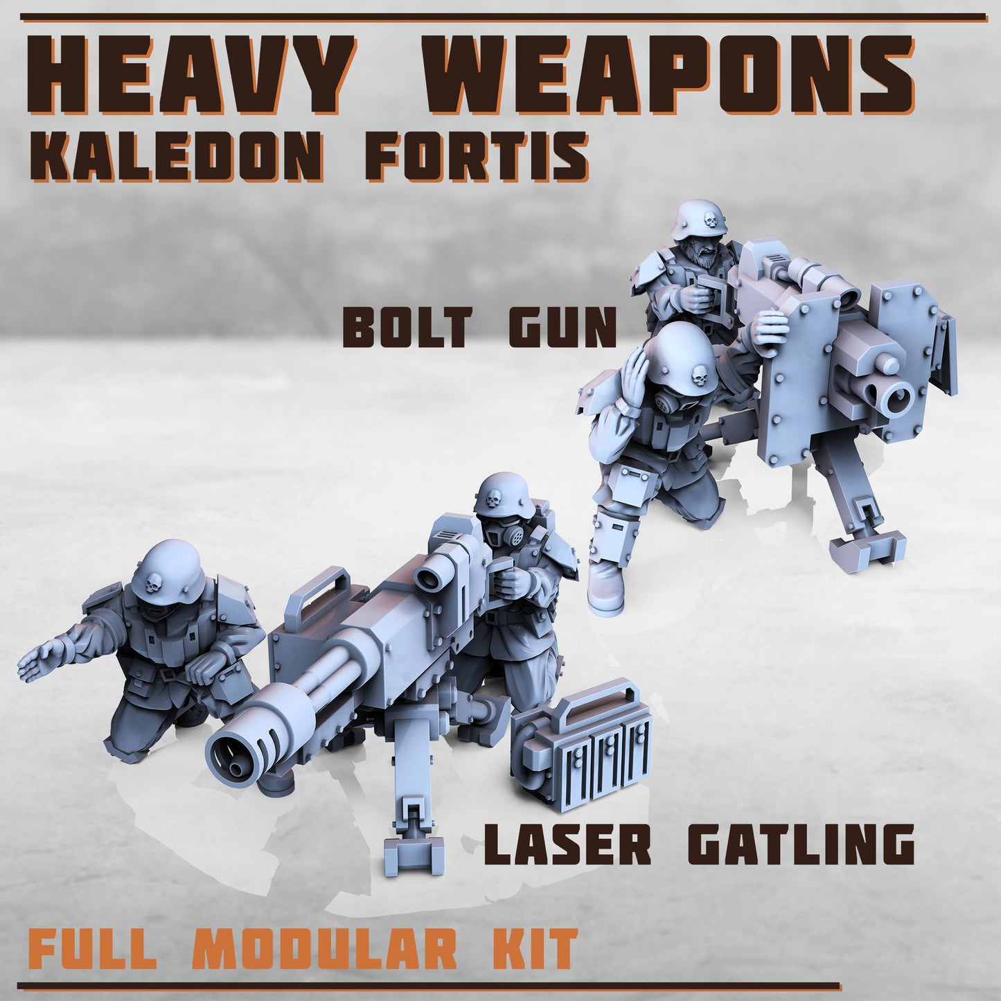 Heavy Weapons Troops (10 Variants Available) - Print Minis