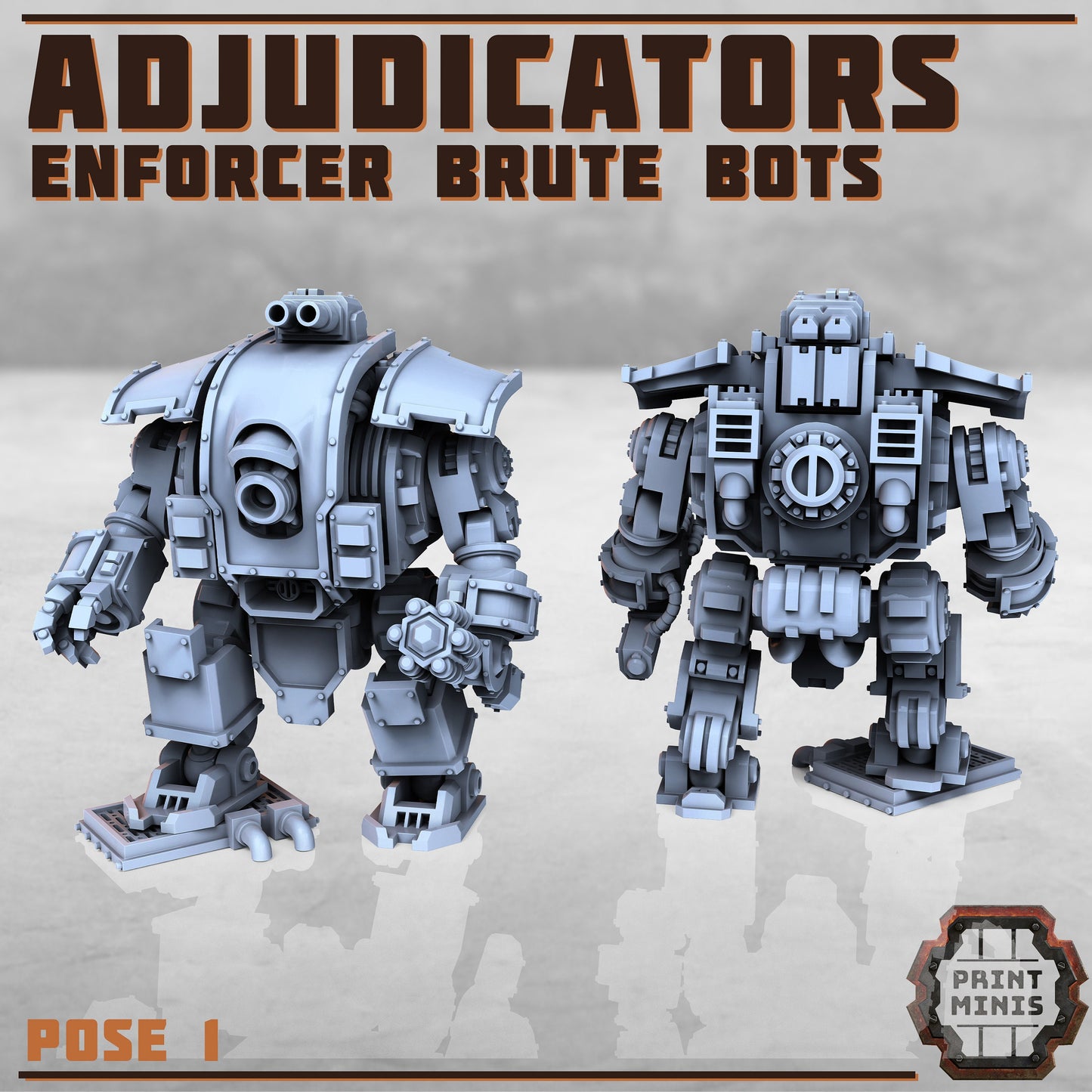 Adjudicator Brute Robots (3 Variants Available) - Print Minis