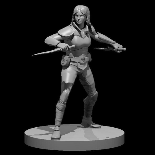 Human Female Rogue, 2 Daggers (2 Variants Available) - MZ4250