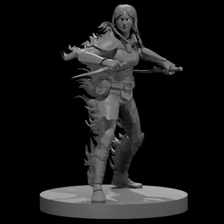 Human Female Rogue, 2 Daggers (2 Variants Available) - MZ4250