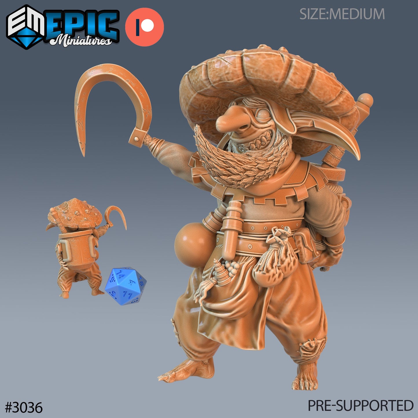 Mushroom Goblin (3 Variants Available) - Epic Miniatures