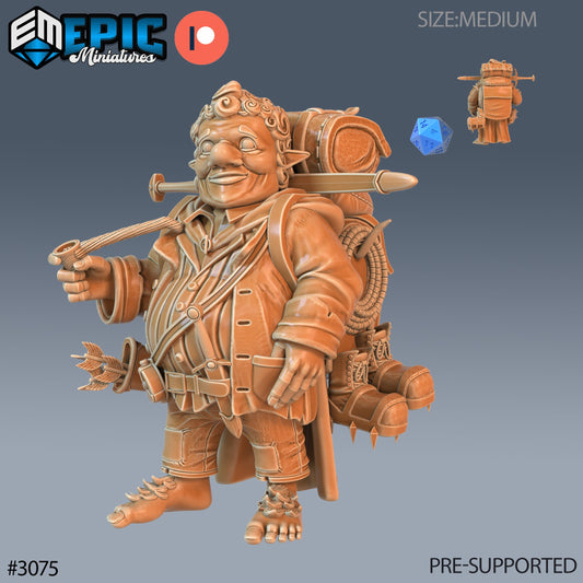 Halfling Traveller (3 Variants Available) - Epic Miniatures