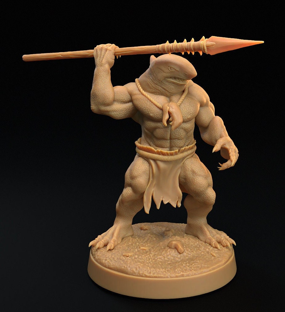 Malitaga, Shark Folk - Spear Squad (4 Variants Available) - Dragon Trapper's Lodge