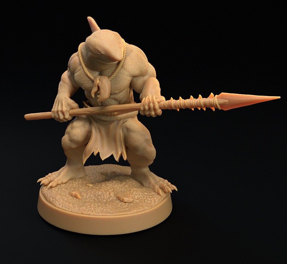 Malitaga, Shark Folk - Spear Squad (4 Variants Available) - Dragon Trapper's Lodge