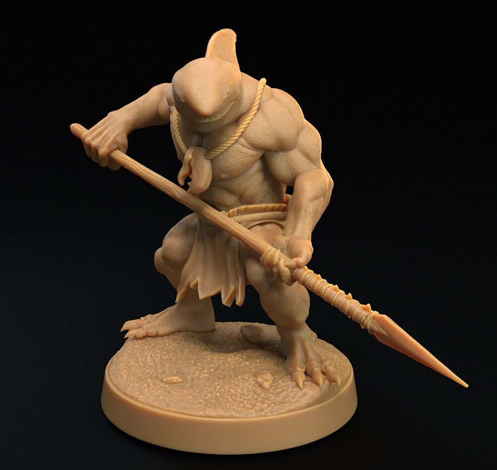 Malitaga, Shark Folk - Spear Squad (4 Variants Available) - Dragon Trapper's Lodge