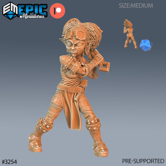 Gnome Tinkerer (3 Variants Available) - Epic Miniatures