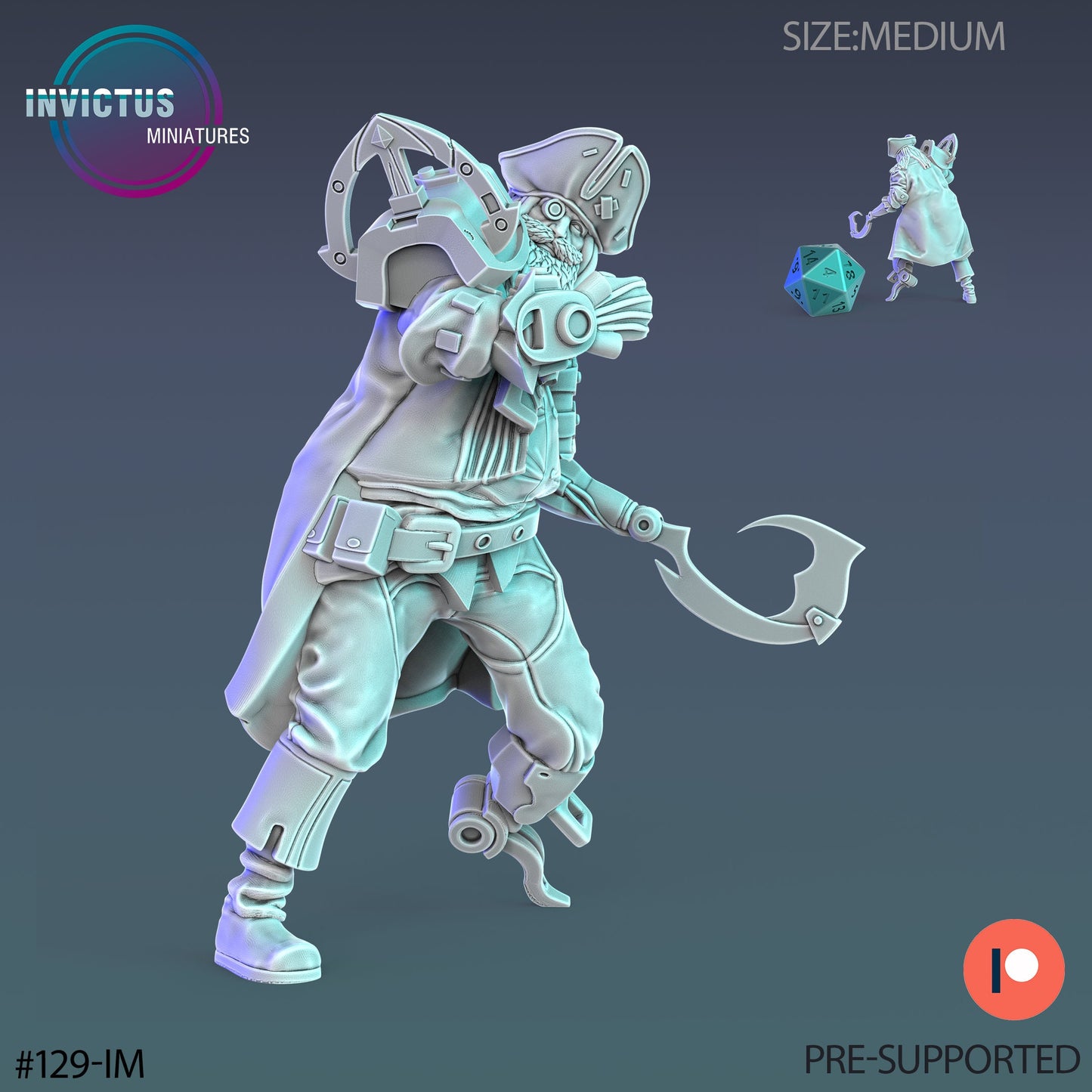 Cosmic Pirate (3 Variants Available) - Invictus Miniatures