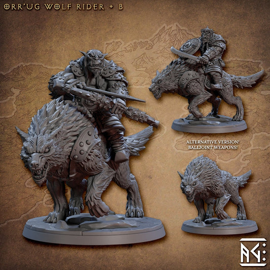 Orr'Ug Dire Wolf Rider B (3 Variants Available) - Artisan Guild