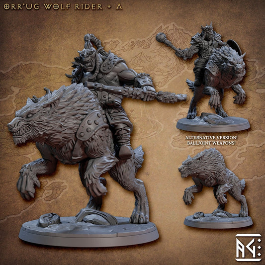 Orr'Ug Dire Wolf Rider A (3 Variants Available) - Artisan Guild