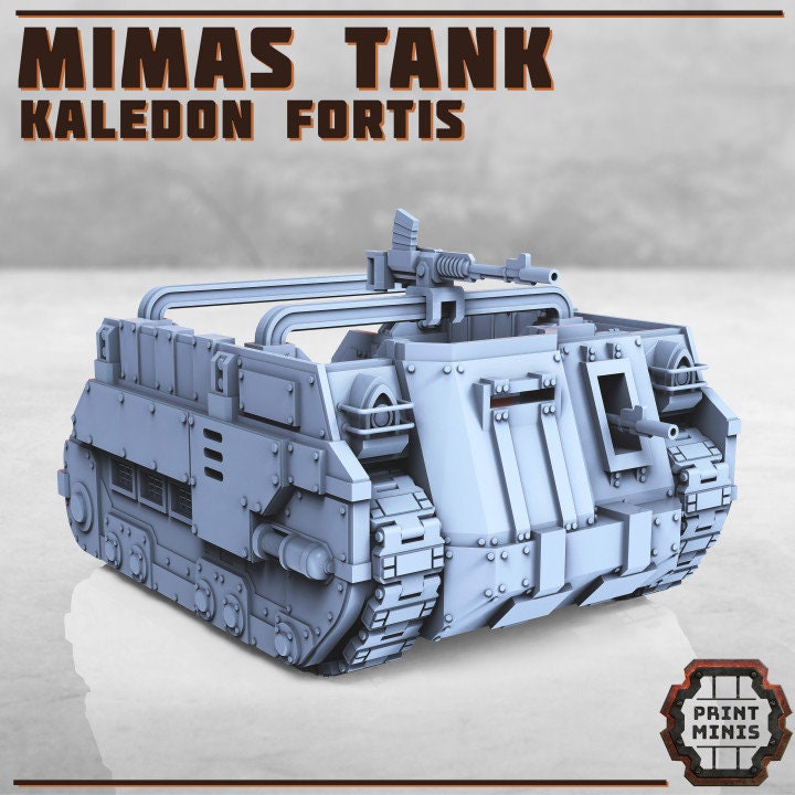 Mimas Tank, Troop Carrier - Print Minis