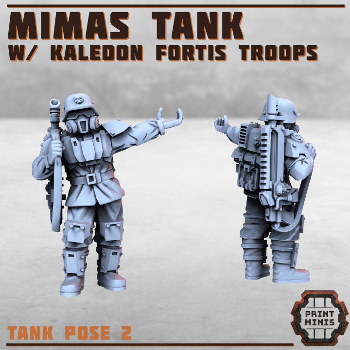 Kaledon Fortis - Mimas Troopers (4 Variants Available) - Print Minis