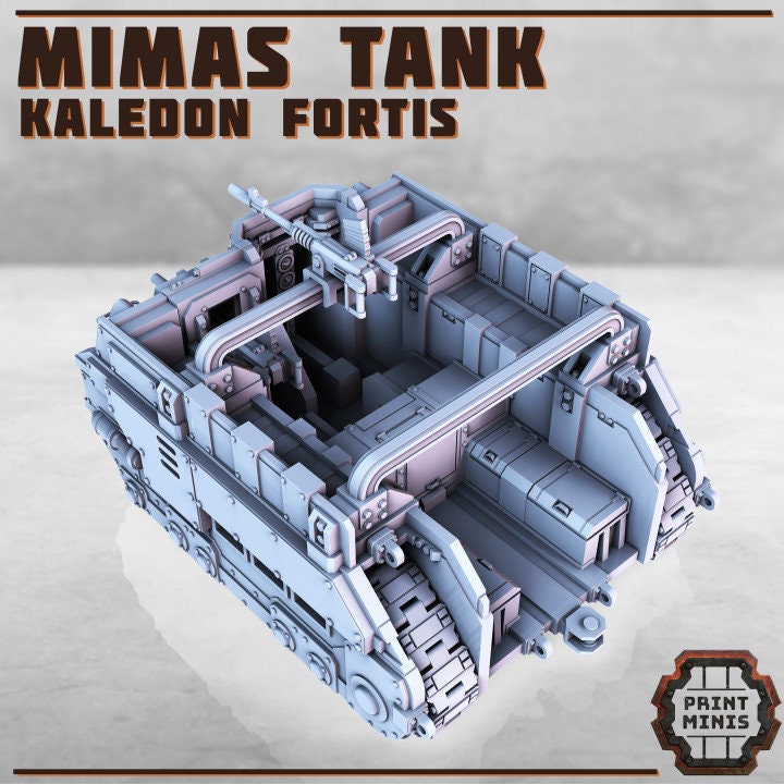 Mimas Tank, Troop Carrier - Print Minis