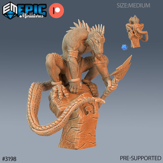 Lizardfolk Human Hunter (3 Variants Available) - Epic Miniatures