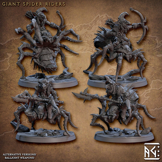 Faldorn Spider Riders, Set 1 (4 Variants Available) - Artisan Guild