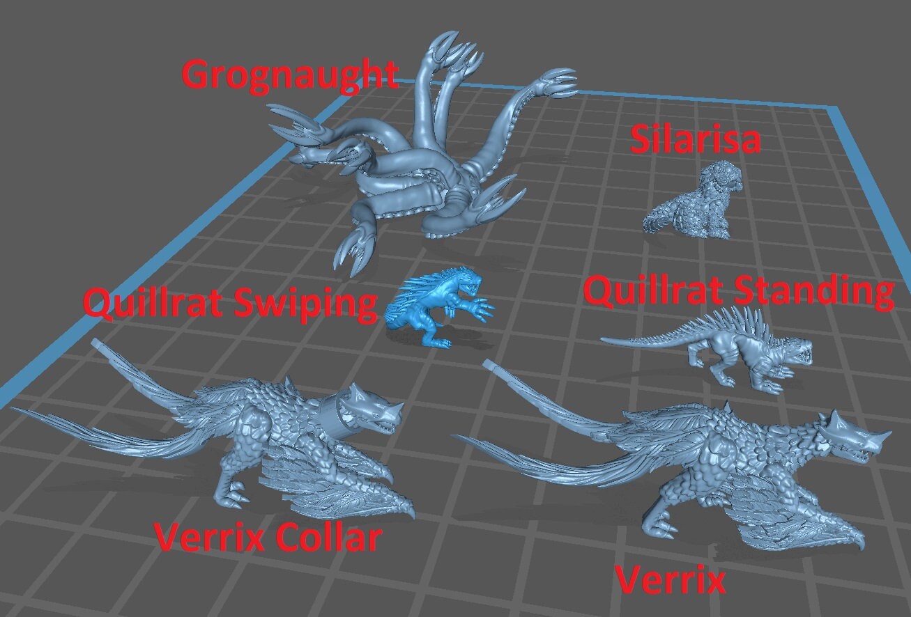 Alien Pets (6 Variants Available) - Print Minis