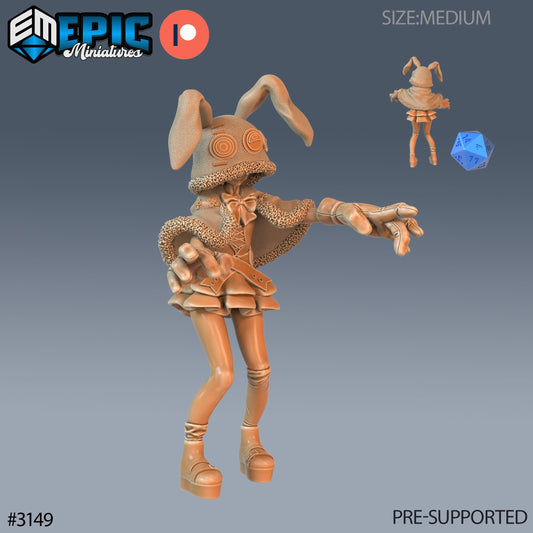 Rabbit Hoodie Girl (3 Variants Available) - Epic Miniatures