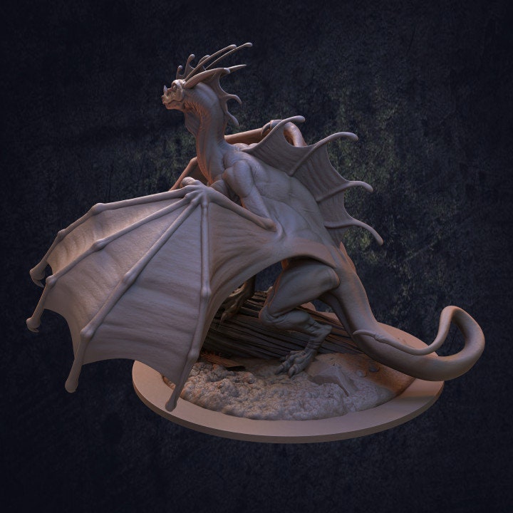 Indigo Fae Dragon - Dragon Trapper's Lodge