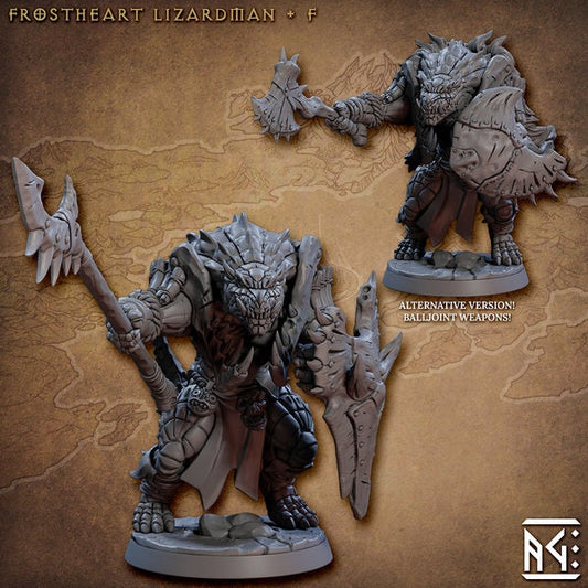 Frostheart Lizardman E (2 Variants Available) - Artisan Guild