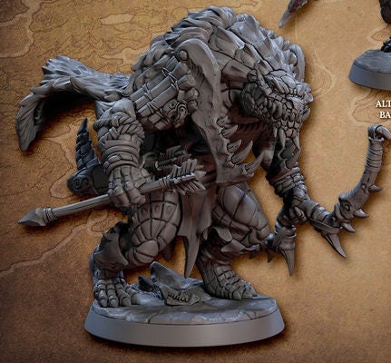 Frostheart Lizardman C (2 Variants Available) - Artisan Guild
