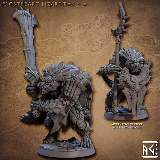 Frostheart Lizardman A (2 Variants Available) - Artisan Guild