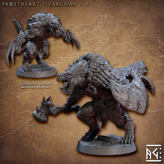Frostheart Lizardman B (2 Variants Available) - Artisan Guild