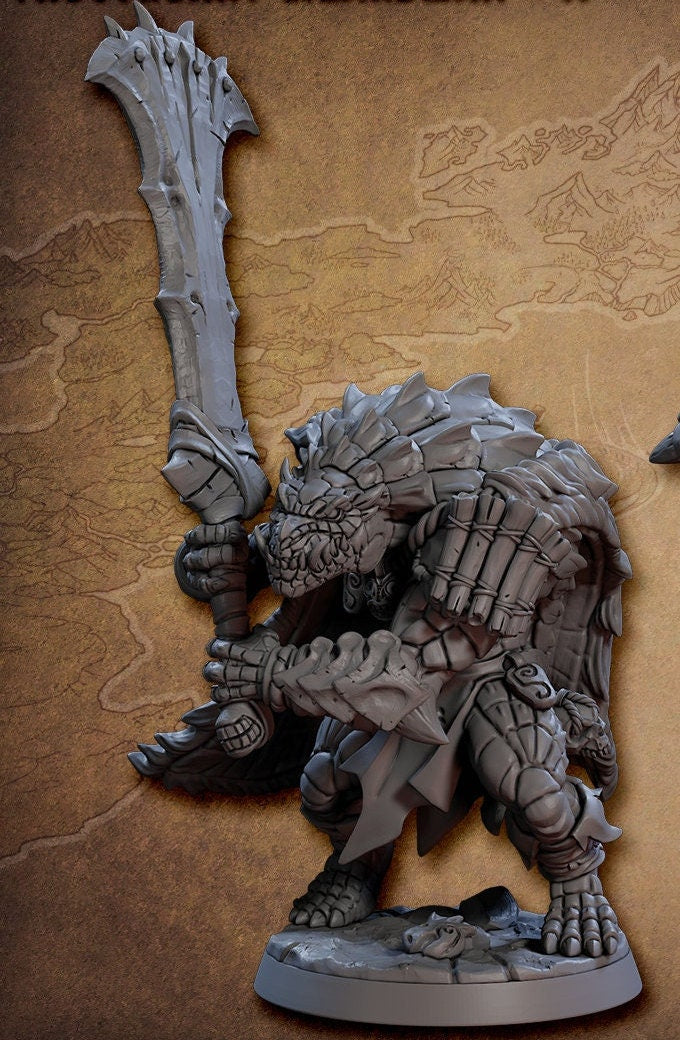 Frostheart Lizardman A (2 Variants Available) - Artisan Guild