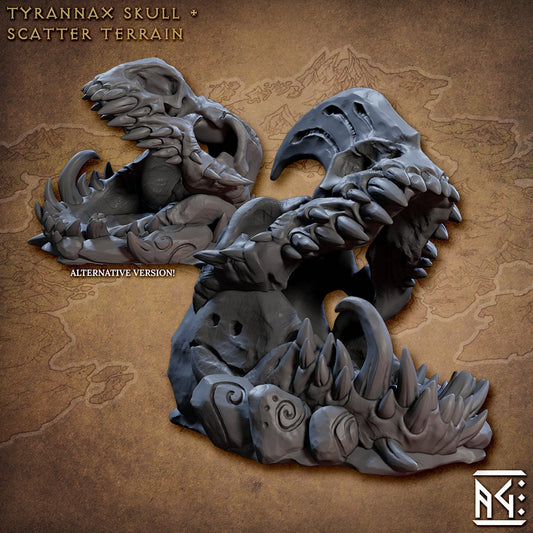 Tyrannax Skull Terrain (2 Options Available) - Artisan Guild