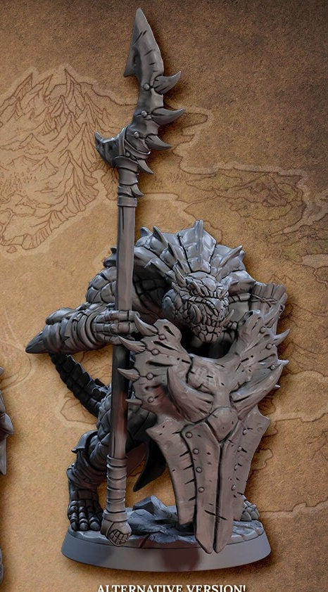 Frostheart Lizardman A (2 Variants Available) - Artisan Guild