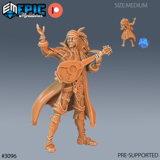 Bard Player Character (3 Variants Available) - Epic Miniatures