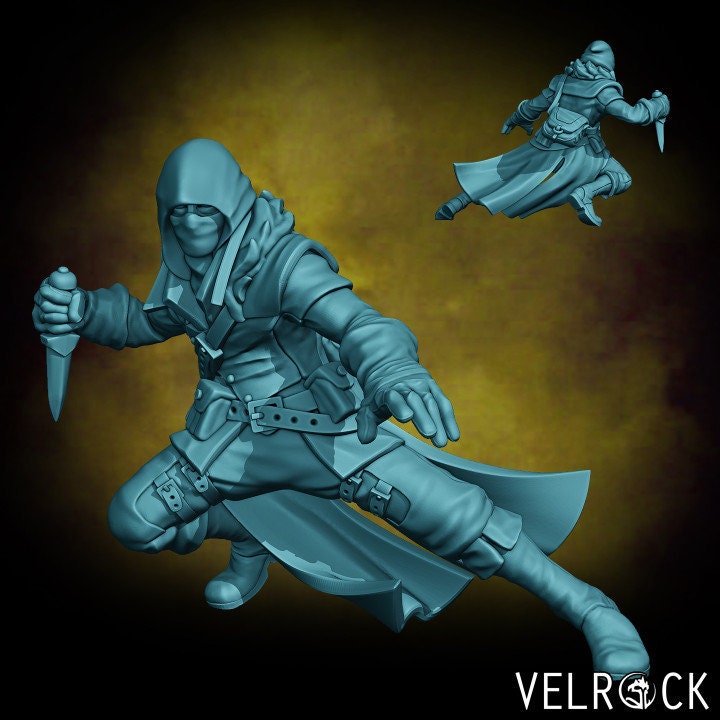 Male Human Assassin (2 Variants Available) - Velrock