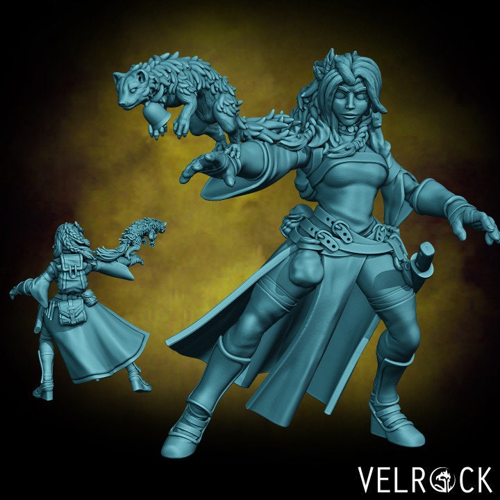 Female Wildfire Druid (2 Variants Available) - Velrock