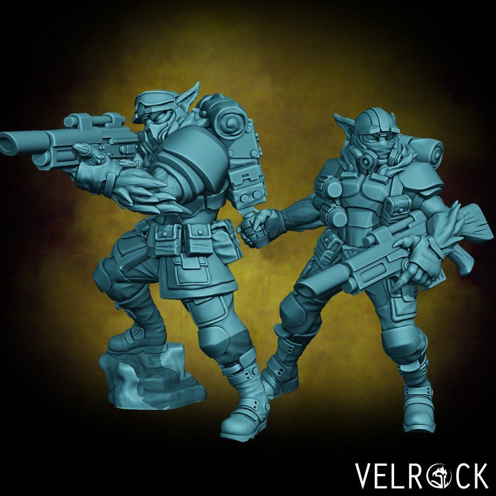 Catian Shock Troopers - Laser Guns (8 Variants Available) - Velrock