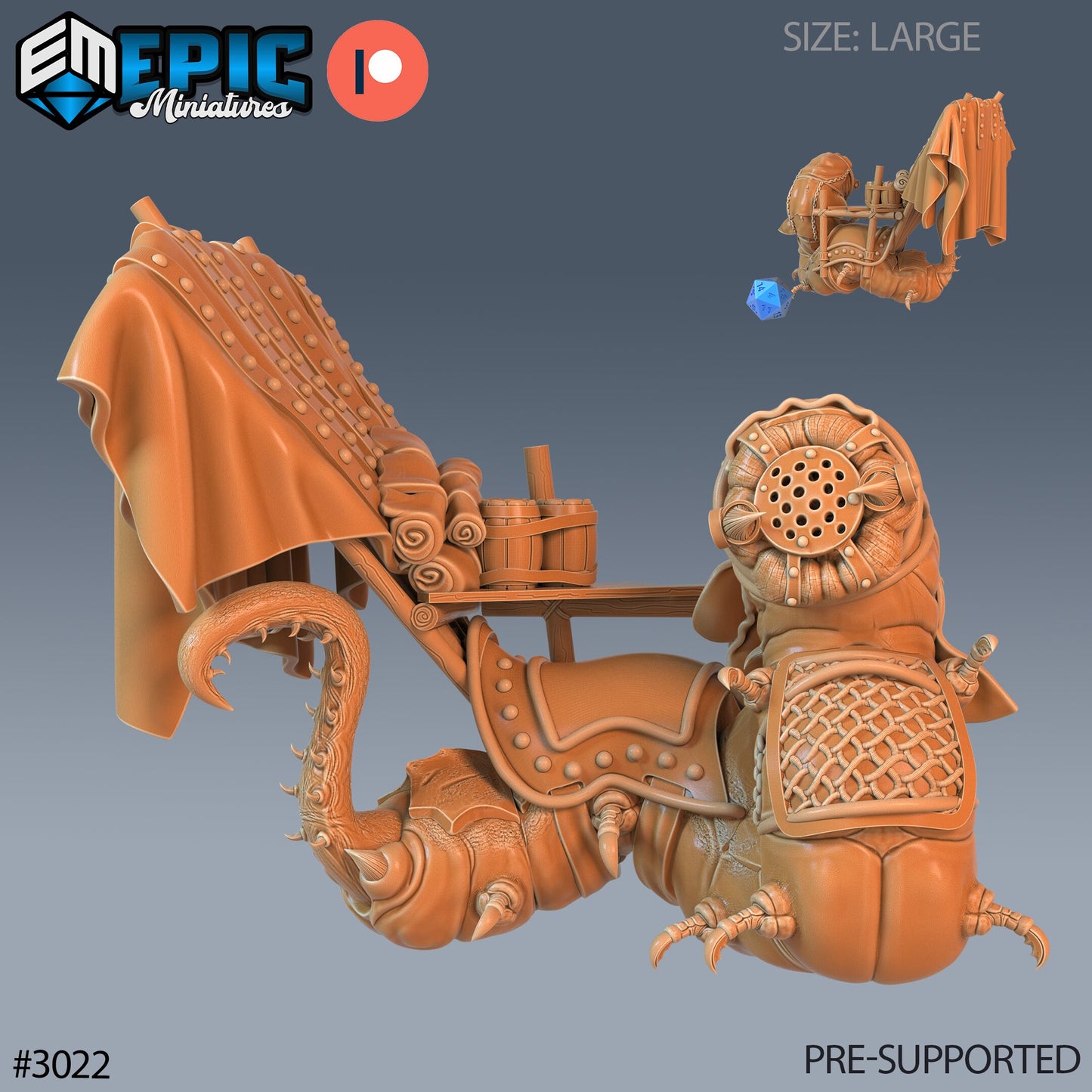 Carrion Worm (3 Variants Available) - Epic Miniatures
