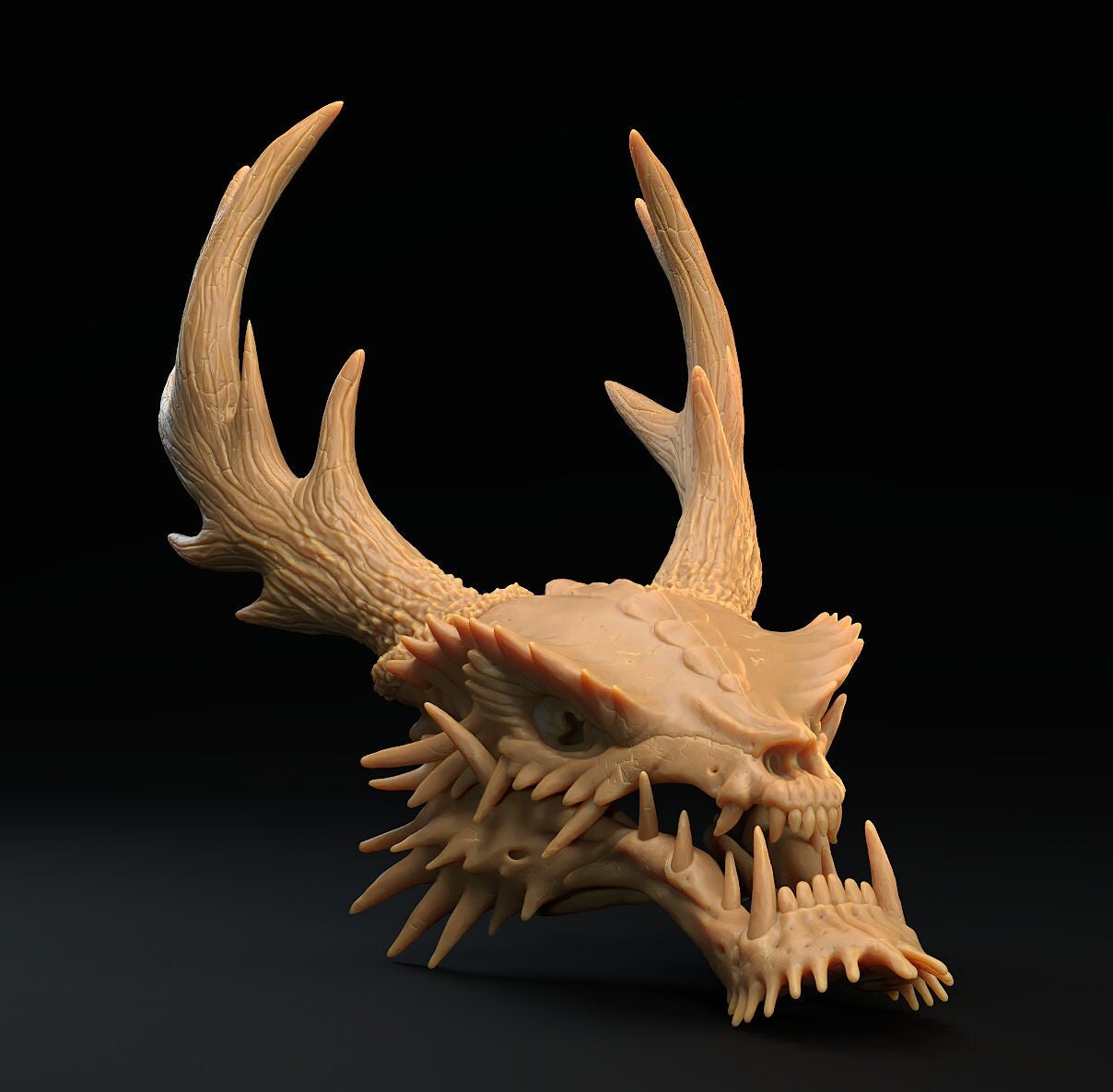 Asian Dragon Skull - Terrain Piece - Dragon Trapper's Lodge